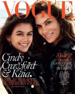 Синди Кроуфорд с дочерью украсили обложку Vogue