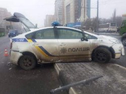 В Харькове патрульные полицейские попали в ДТП