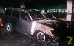 Одесса: в подземном паркинге взорвали внедорожник