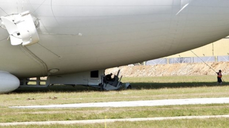Самый большой летательный аппарат потерпел крушение во время тестового полета