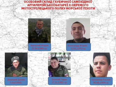 Названы фамилии морских пехотинцев из прибывшей на Донбасс артбатареи ВС РФ