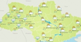В воскресенье в Украине переменная облачность, местами пройдут дожди